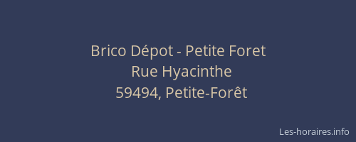 Brico Dépot - Petite Foret