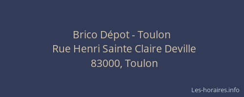 Brico Dépot - Toulon