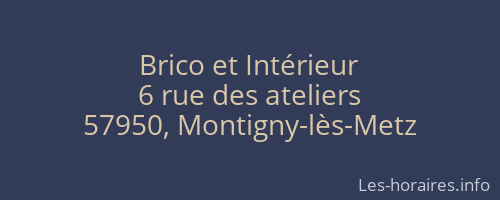 Brico et Intérieur