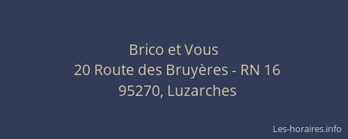 Brico et Vous
