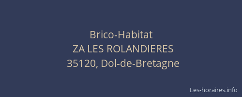 Brico-Habitat