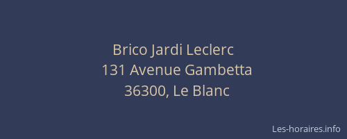 Brico Jardi Leclerc