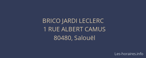 BRICO JARDI LECLERC