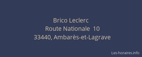 Brico Leclerc