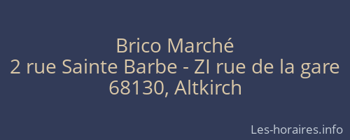 Brico Marché