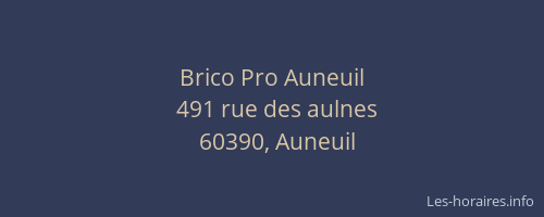Brico Pro Auneuil