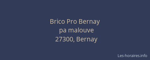 Brico Pro Bernay