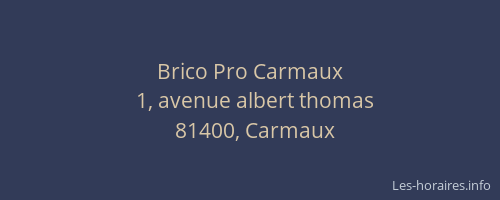 Brico Pro Carmaux