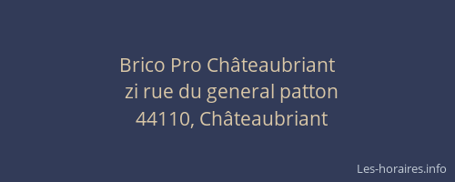 Brico Pro Châteaubriant