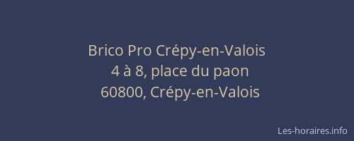 Brico Pro Crépy-en-Valois