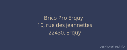Brico Pro Erquy