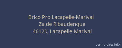 Brico Pro Lacapelle-Marival