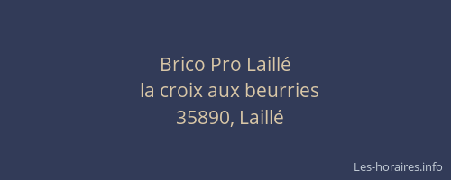 Brico Pro Laillé