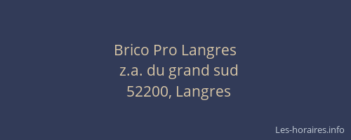 Brico Pro Langres
