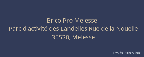 Brico Pro Melesse