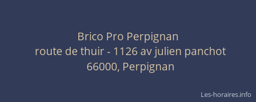 Brico Pro Perpignan