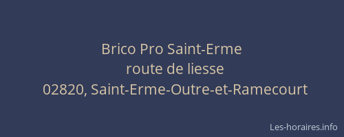 Brico Pro Saint-Erme