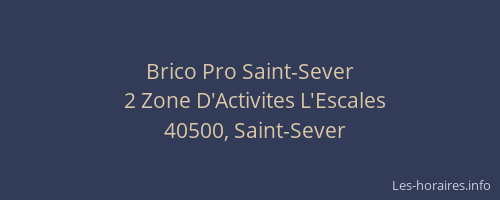 Brico Pro Saint-Sever