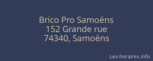 Brico Pro Samoëns