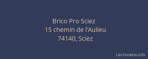 Brico Pro Sciez