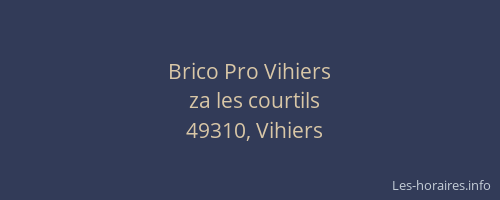 Brico Pro Vihiers