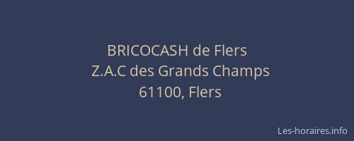 BRICOCASH de Flers