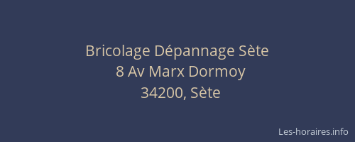 Bricolage Dépannage Sète