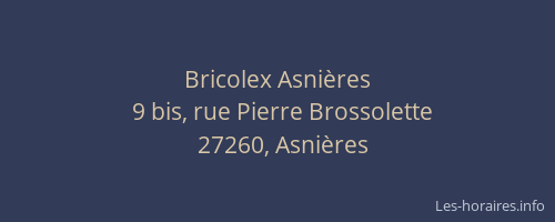Bricolex Asnières