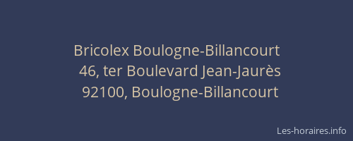 Bricolex Boulogne-Billancourt