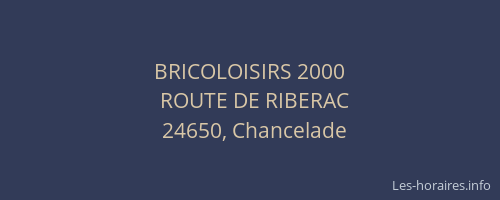 BRICOLOISIRS 2000