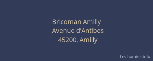 Bricoman Amilly