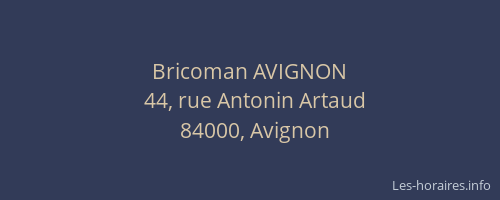 Bricoman AVIGNON