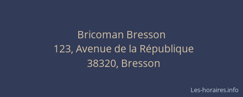 Bricoman Bresson