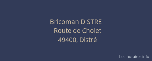 Bricoman DISTRE