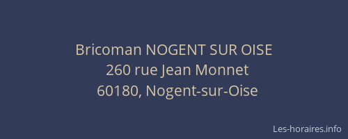 Bricoman NOGENT SUR OISE