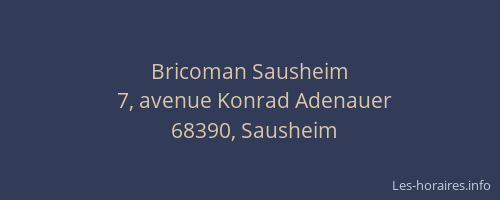 Bricoman Sausheim