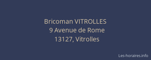 Bricoman VITROLLES