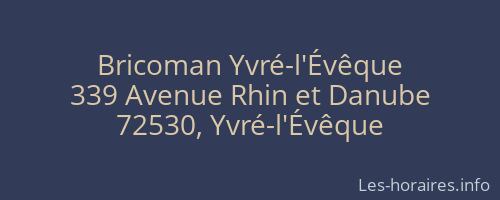 Bricoman Yvré-l'Évêque