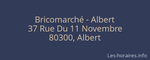 Bricomarché - Albert