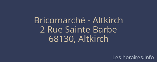 Bricomarché - Altkirch