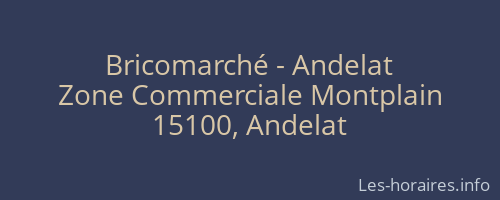 Bricomarché - Andelat