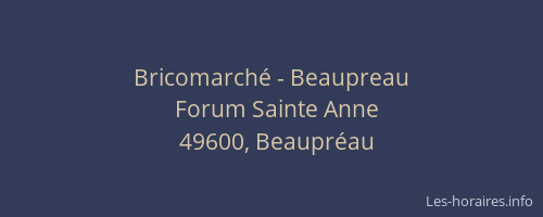Bricomarché - Beaupreau