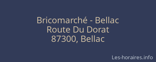 Bricomarché - Bellac