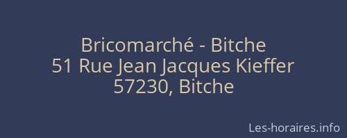 Bricomarché - Bitche
