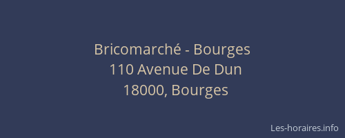 Bricomarché - Bourges
