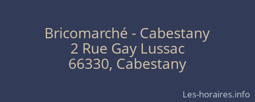 Bricomarché - Cabestany