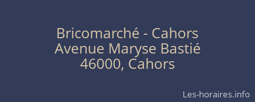 Bricomarché - Cahors