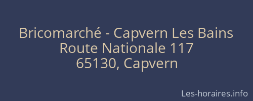 Bricomarché - Capvern Les Bains