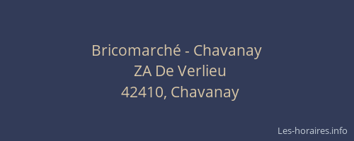Bricomarché - Chavanay