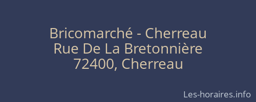 Bricomarché - Cherreau